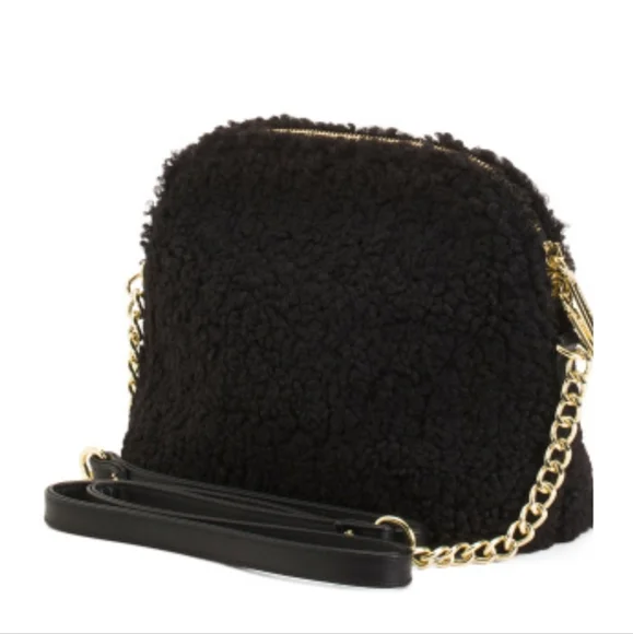 🎉SOLD👜 Steve Madden Faux Sherpa Crossbody - Picture 9 of 11